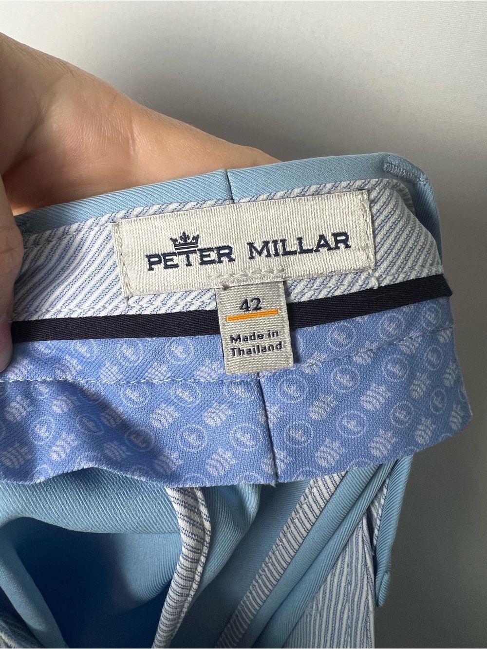 Peter Millar Crown Men’s Light Blue Performance Shorts Size 42 Golf Casual - Picture 7 of 15